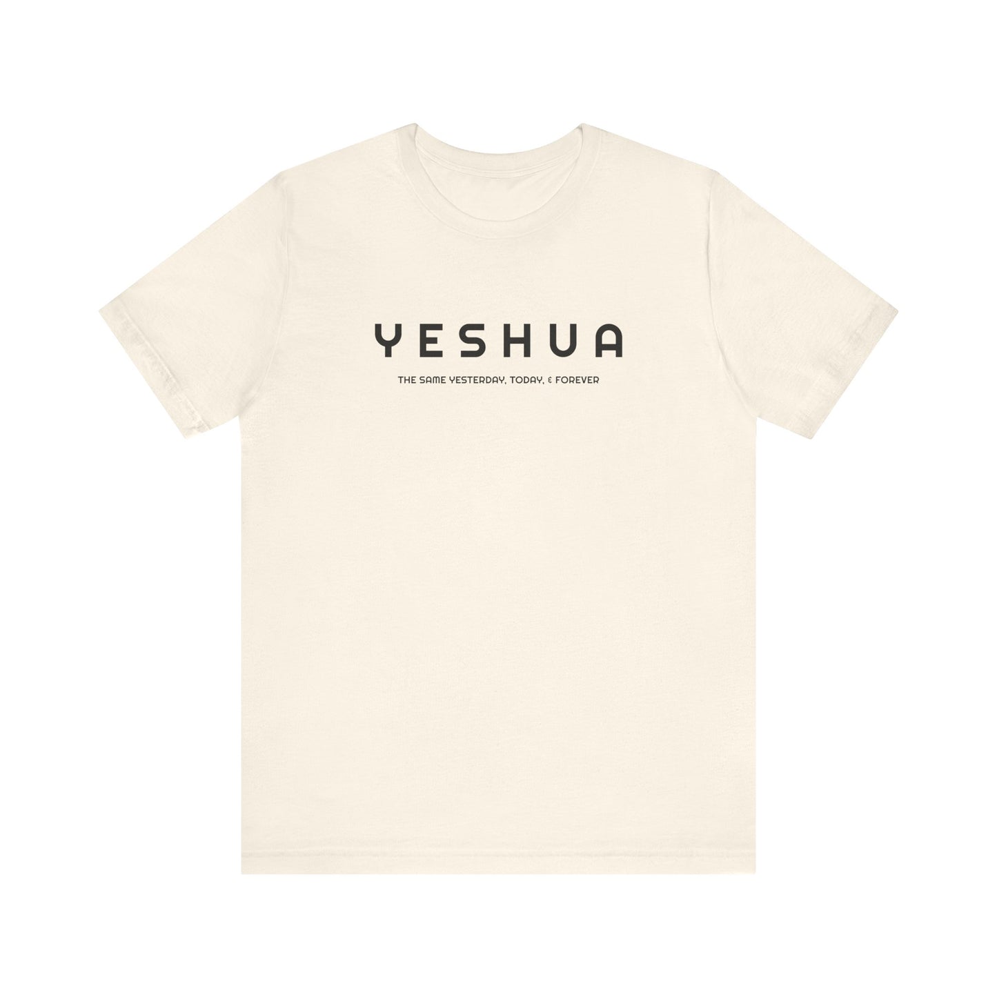 Hebrew 13:8 Yeshua  Cotton T-Shirt   | Faith-Inspired Scripture Tee" | Unisex Jersey Short Sleeve Tee | Express Delivery available