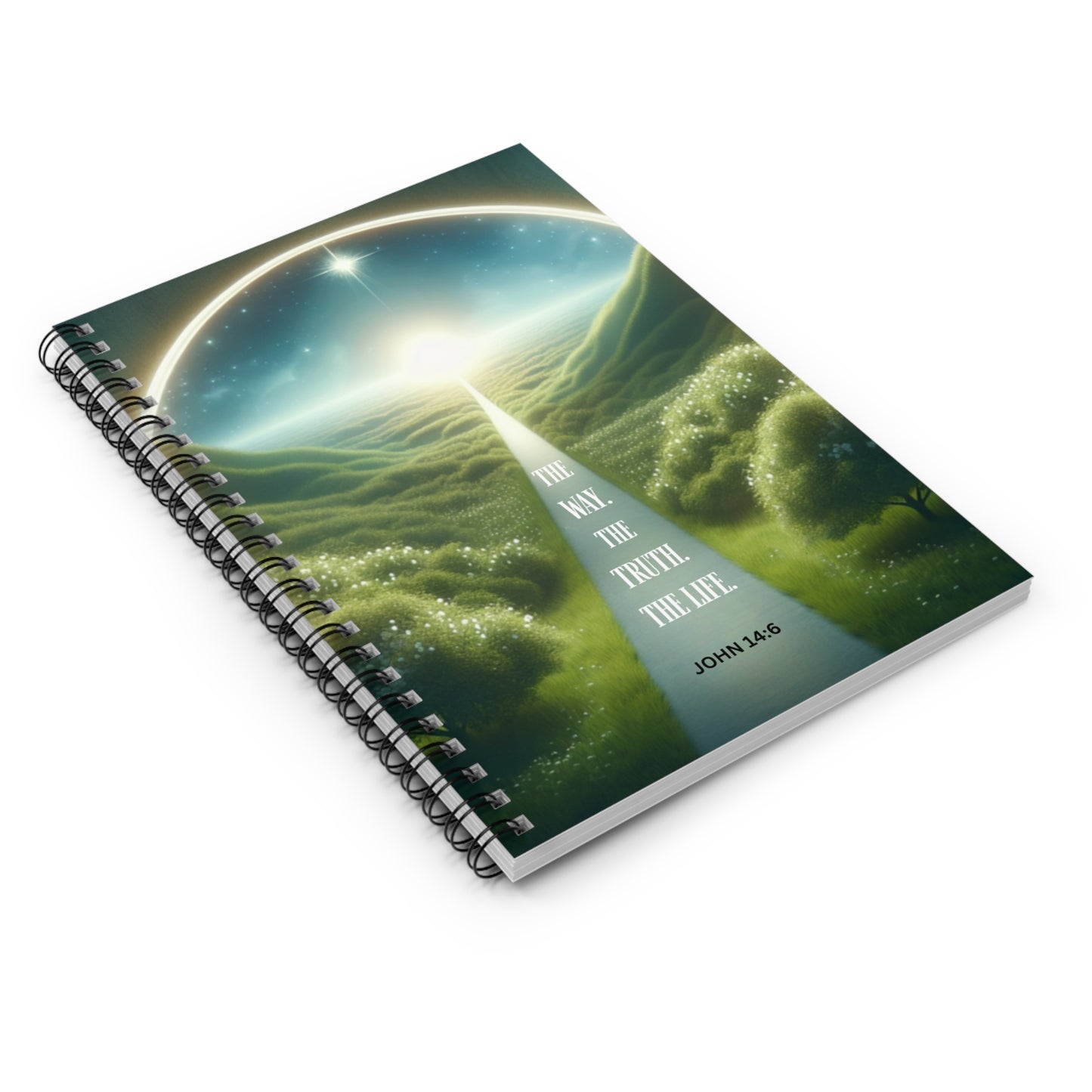 John 14:6  Faith-Inspired Spiral Writing Notebook