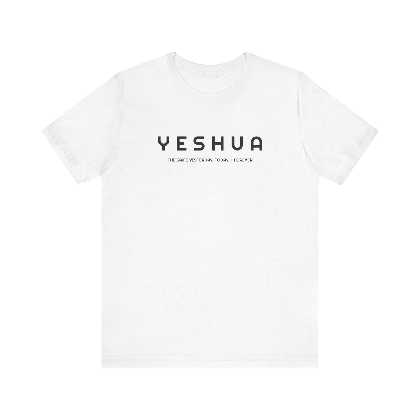 Hebrew 13:8 Yeshua  Cotton T-Shirt   | Faith-Inspired Scripture Tee" | Unisex Jersey Short Sleeve Tee | Express Delivery available