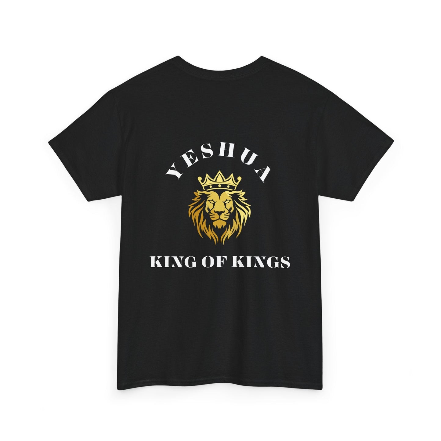 Christian Lion King Unisex T-Shirt - Yeshua King of Kings Crown Scripture Inspired