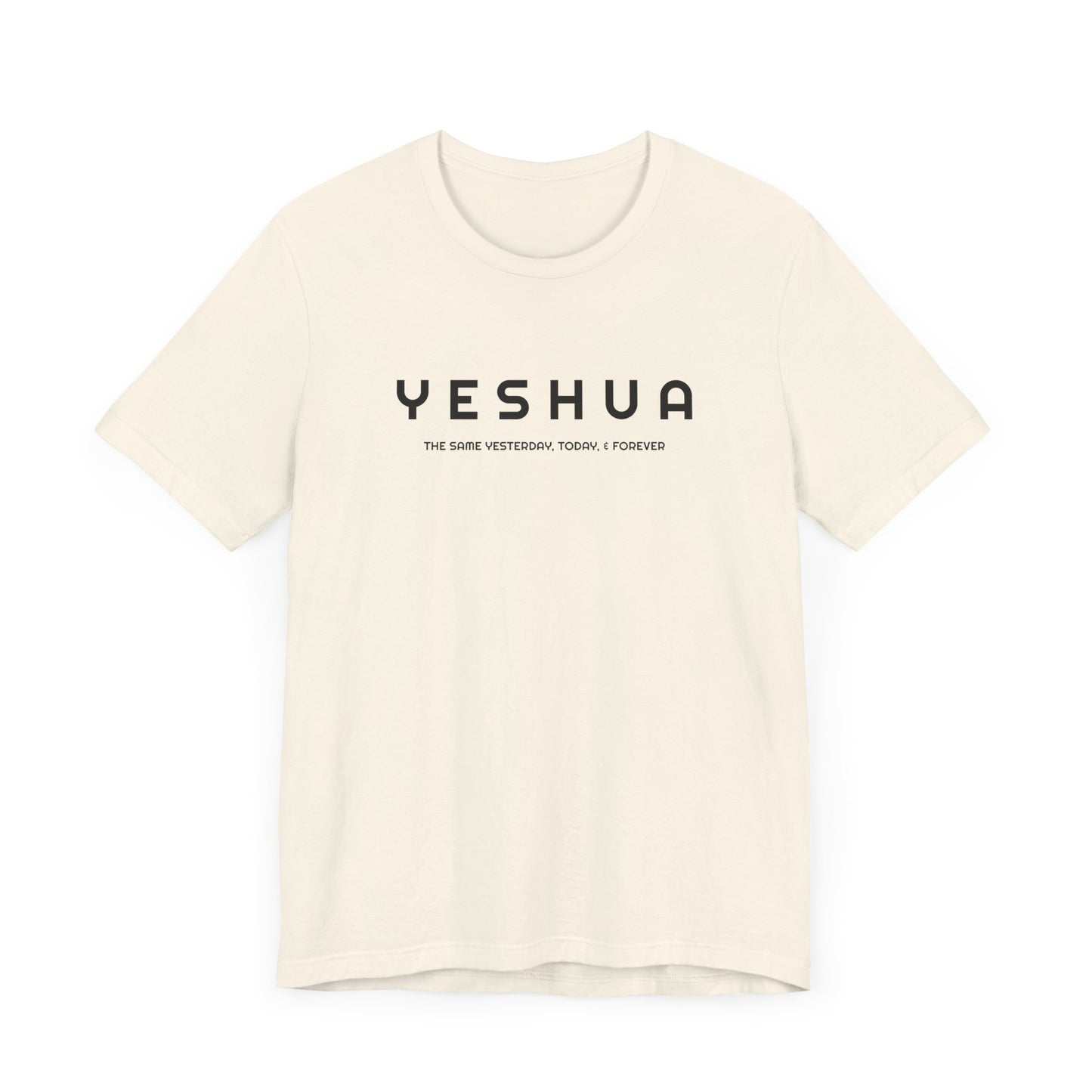 Hebrew 13:8 Yeshua  Cotton T-Shirt   | Faith-Inspired Scripture Tee" | Unisex Jersey Short Sleeve Tee | Express Delivery available