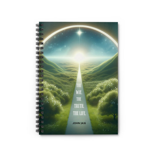 John 14:6  Faith-Inspired Spiral Writing Notebook