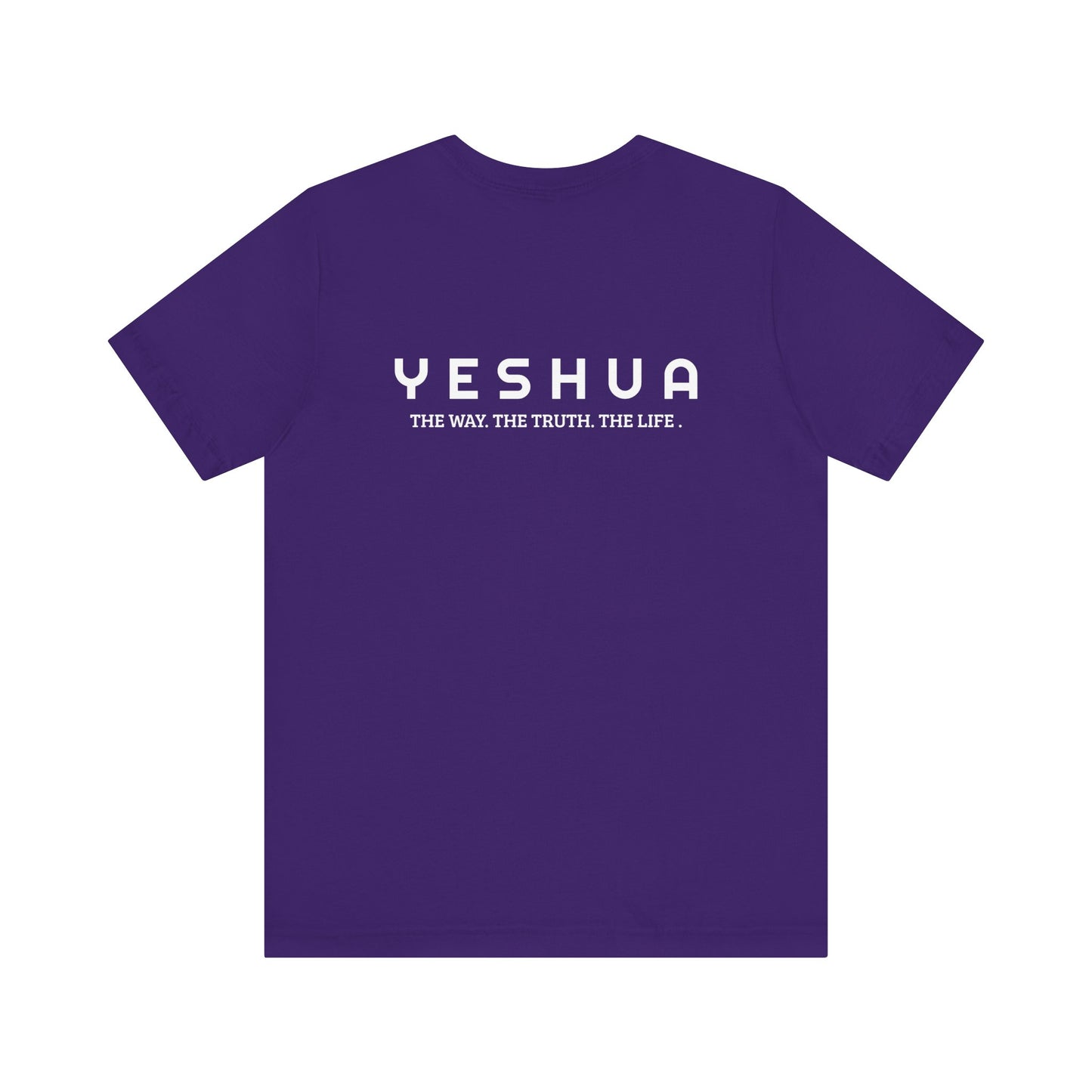 John 14:6 Yeshua  Cotton T-Shirt   | Faith-Inspired Scripture Tee| Unisex Jersey Short Sleeve Tee