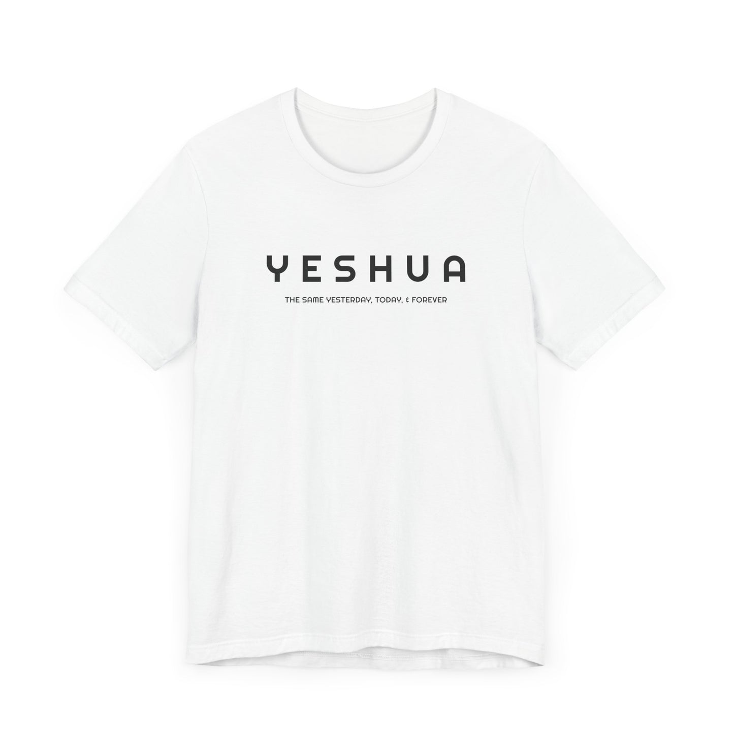 Hebrew 13:8 Yeshua  Cotton T-Shirt   | Faith-Inspired Scripture Tee" | Unisex Jersey Short Sleeve Tee | Express Delivery available