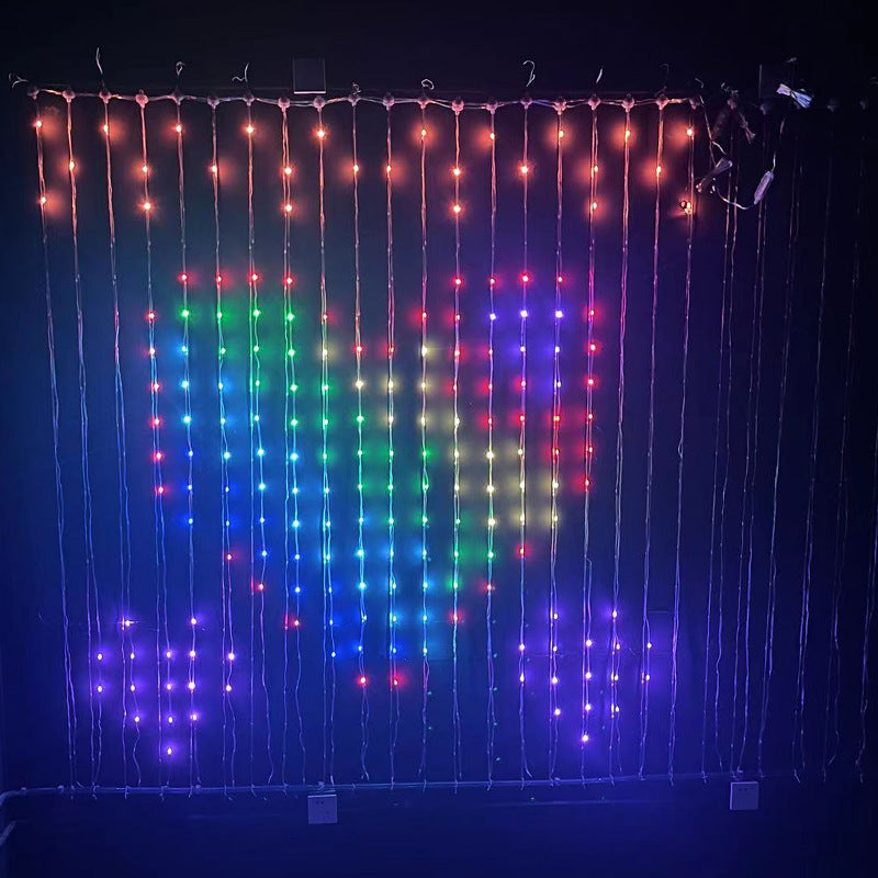 Smart LED RGB Curtain Lights with Bluetooth Control for Unforgettable 