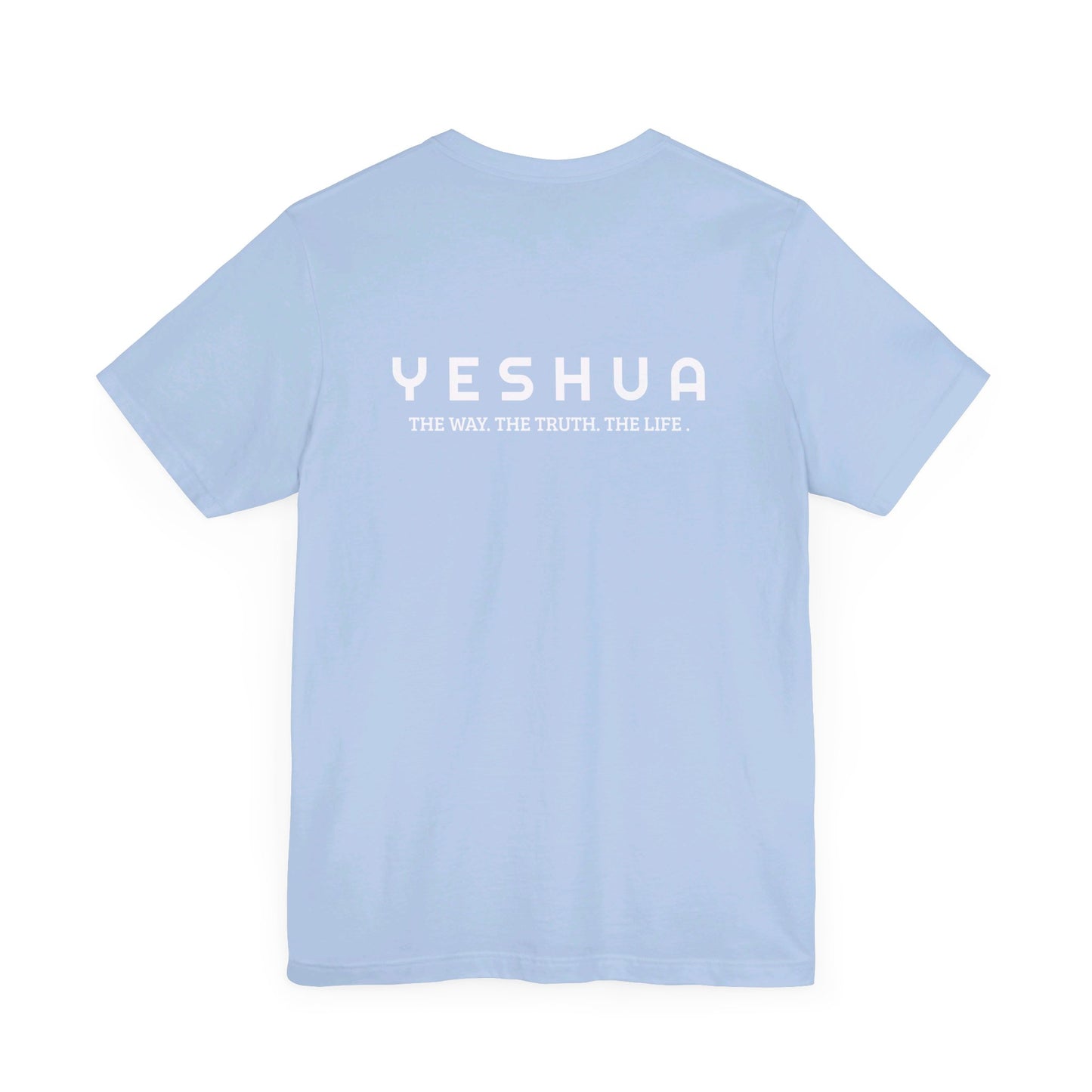 John 14:6 Yeshua  Cotton T-Shirt   | Faith-Inspired Scripture Tee| Unisex Jersey Short Sleeve Tee