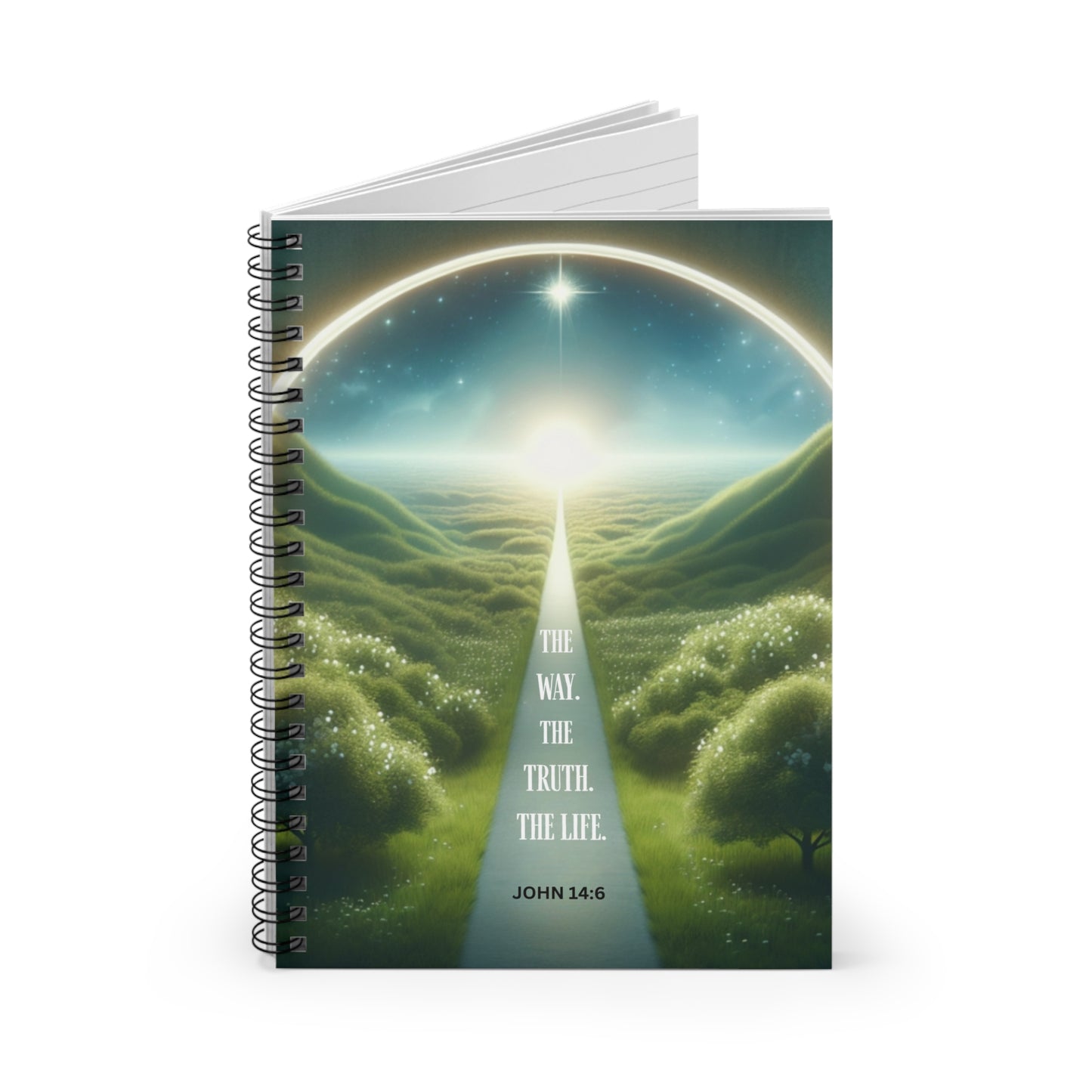 John 14:6  Faith-Inspired Spiral Writing Notebook