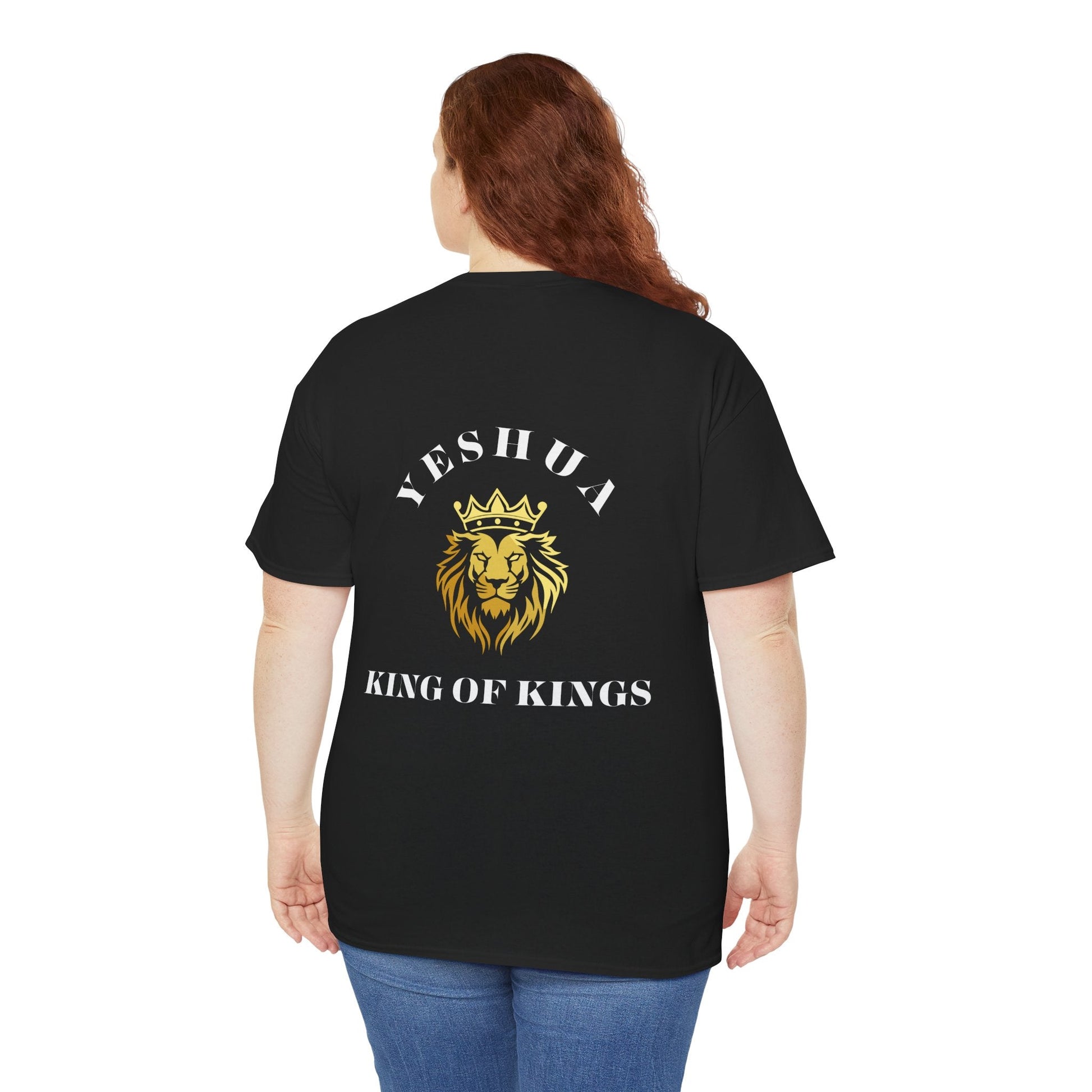 Christian Lion King Unisex T-Shirt - Yeshua King of Kings Crown Scripture Inspired